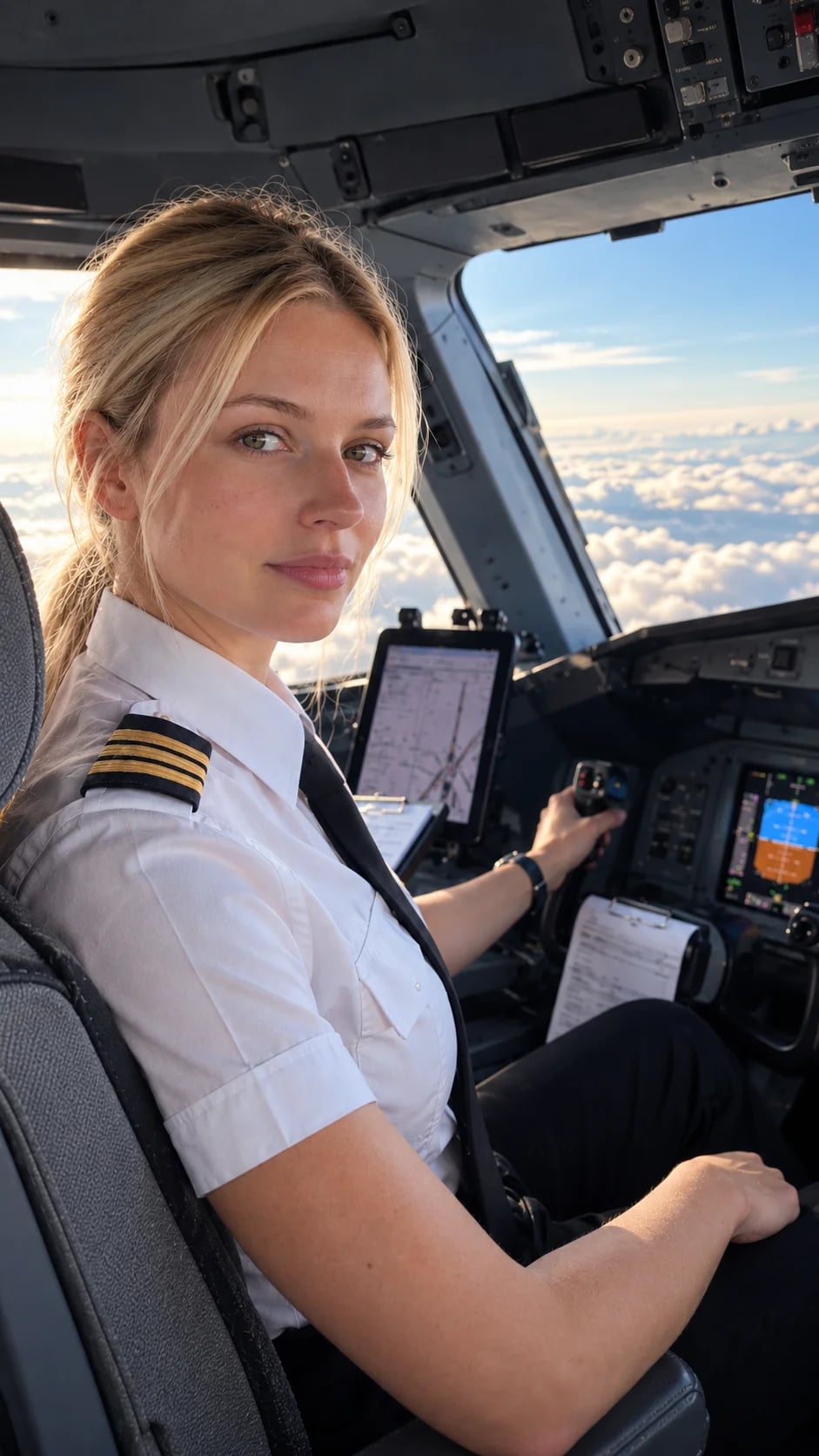Valeria Volkova at sunset